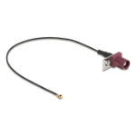 DeLOCK 90730 coaxial cable 1.13 0.2 m FAKRA D I-PEX MHF1 Black, Bordeaux