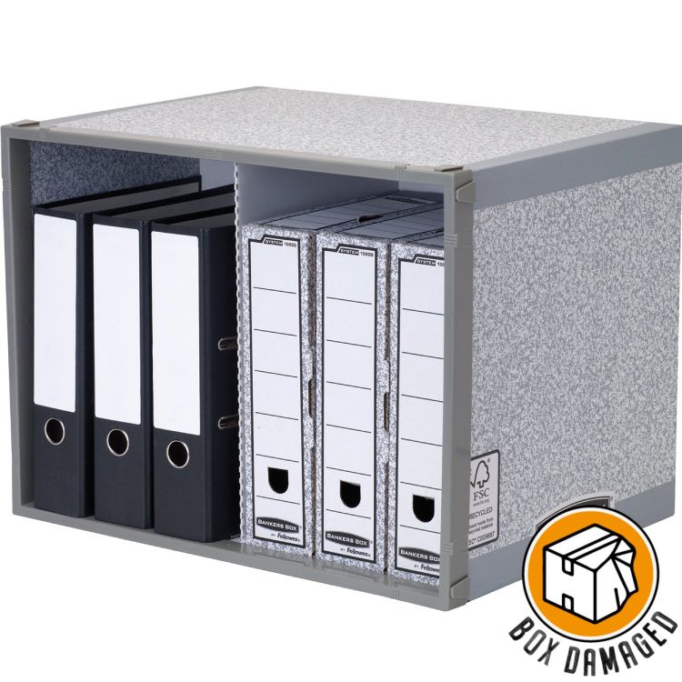 Bankers Box BOX DAMAGED - System Stax File Store - Grey Pack of 5