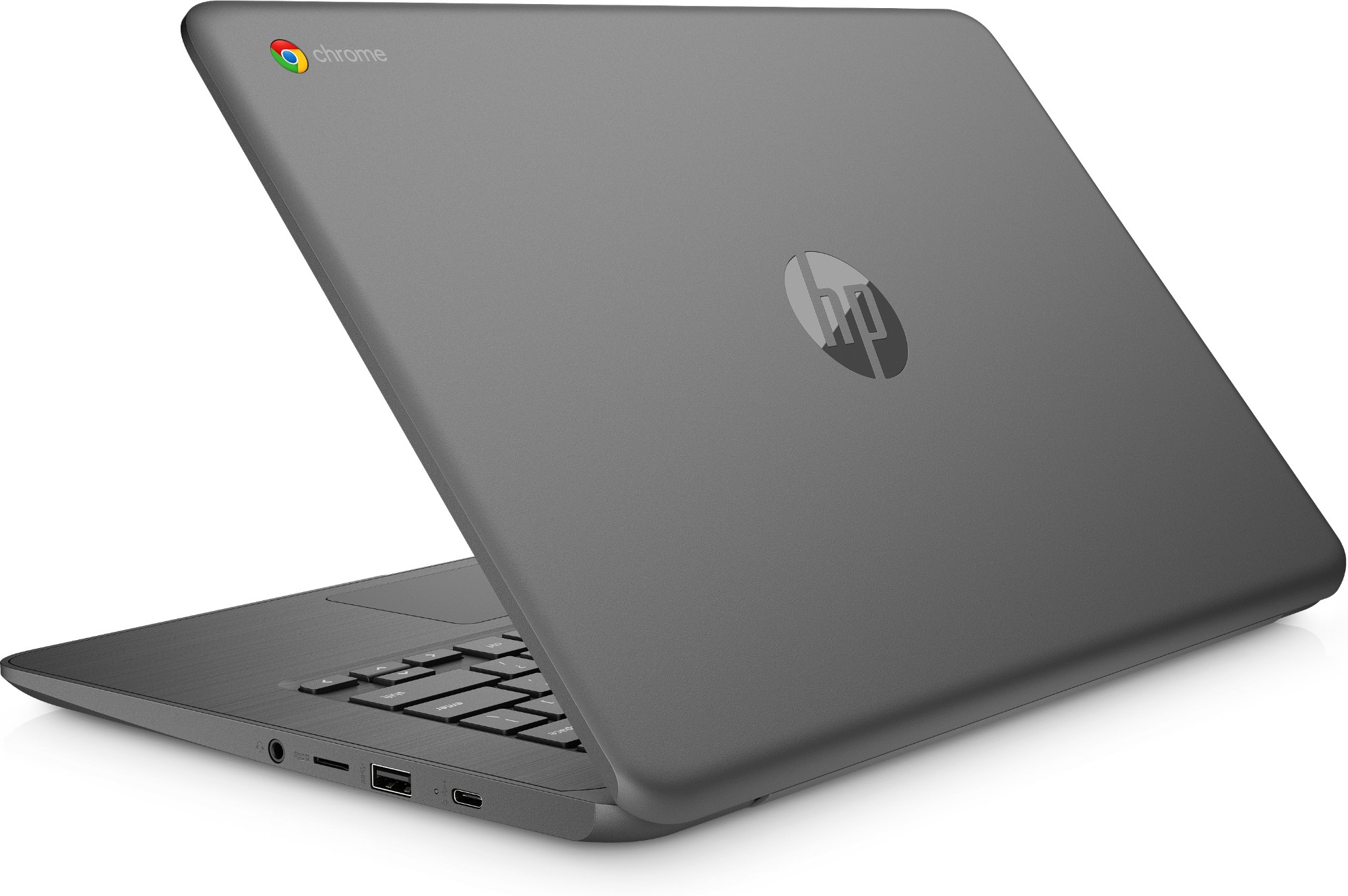 HP Chromebook 14A G5 DDR4-SDRAM 35.6 cm (14") 1920 x 1080 pixels Touchscreen AMD A4 4 GB 32 GB eMMC Wi-Fi 5 (802.11ac) Chrome OS Grey