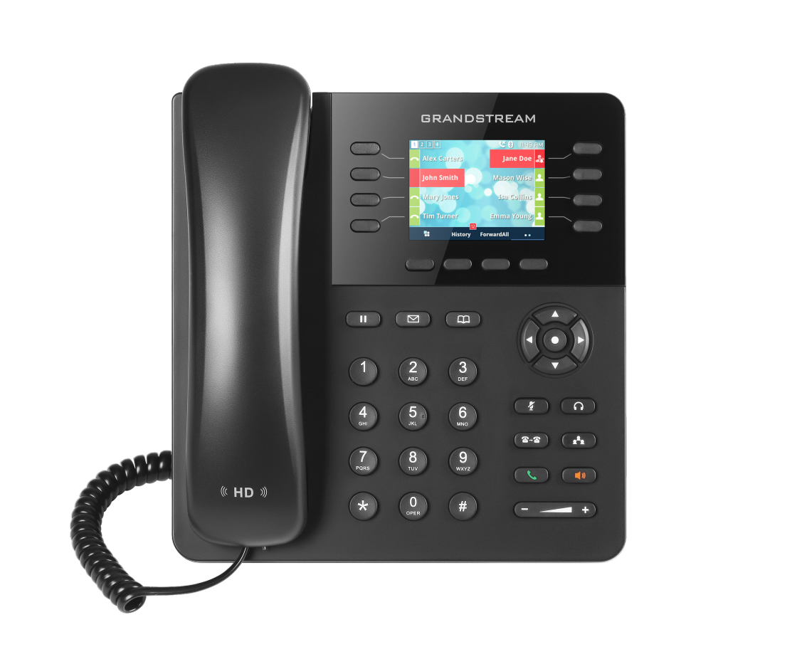 Image of Grandstream Networks GXP2135 IP phone Black 8 lines TFT