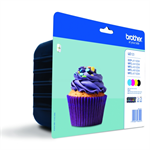 Brother LC-123VALBPRF Ink cartridge multi pack Bk,C,M,Y Blister Radio Frequency, 4x600 pages Pack=4 for Brother DCP-J 132/MFC-J 4510/MFC-J 6920