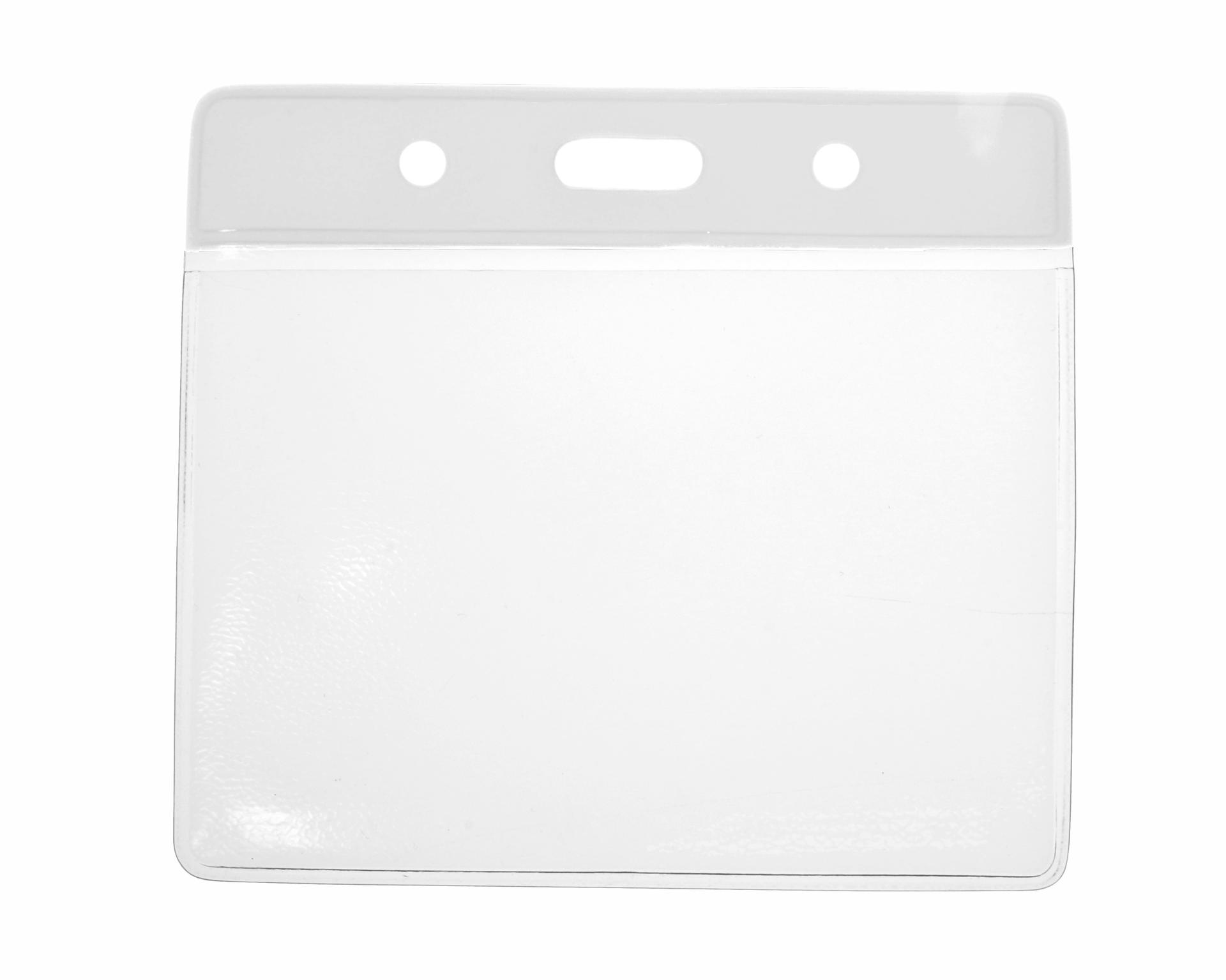 Image of Digital ID Vinyl Badge White Top Card Holder 91 x 65 mm Landscape...