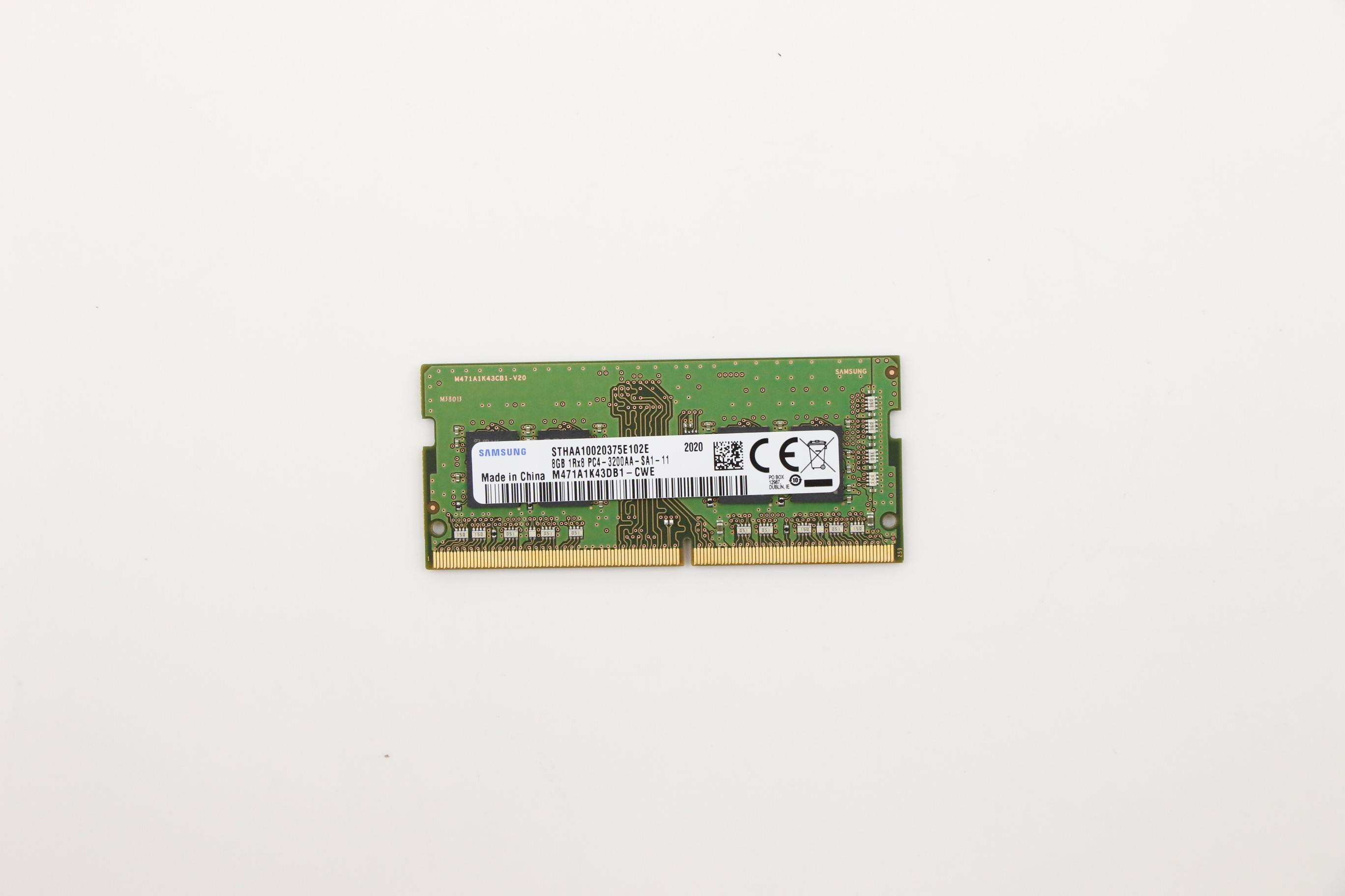Image of Lenovo 5M30V06802 memory module 8 GB 1 x 8 GB DDR4 3200 MHz