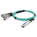 AddOn Networks F5 Networks F5-UPG-QSFP+ to Cisco SFP-10G-AOC15M Compatible TAA Compliant 40GBase-AOC QSFP+ to 4xSFP+ Direct Attach Cable (850nm, MMF, 15m)