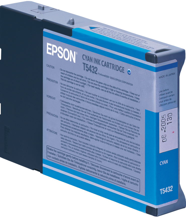 Image of Epson C13T543200/T5432 Ink cartridge cyan 110ml for Epson Stylus Pro 9