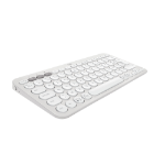 Logitech Pebble Keys 2 K380s clavier Universel RF sans fil + Bluetooth QWERTY US International Blanc