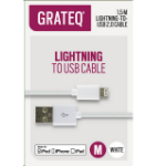 GRATEQ 85004 belysningskabel 1,5 m Vit