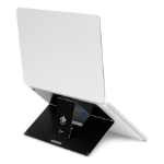 R-Go Tools Laptop stand R-Go Riser Attachable, adjustable, integrated with your laptop, aluminum, black