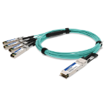 AddOn Networks ADD-QCISPA-O3M InfiniBand/fibre optic cable 118.1" (3 m) QSFP+ 4x SFP+ Aqua color