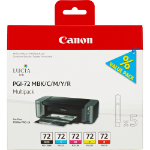 Canon 6402B009/PGI-72 Ink cartridge multi pack MBK,C,M,Y, R 5x14ml Pack=5 for Canon Pixma Pro 10