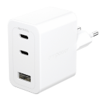 PanzerGlass empower™ by ® Turbo 70W Multiple Charger incl. 2 x USB-C + USB-A | EU Plug | Silver White