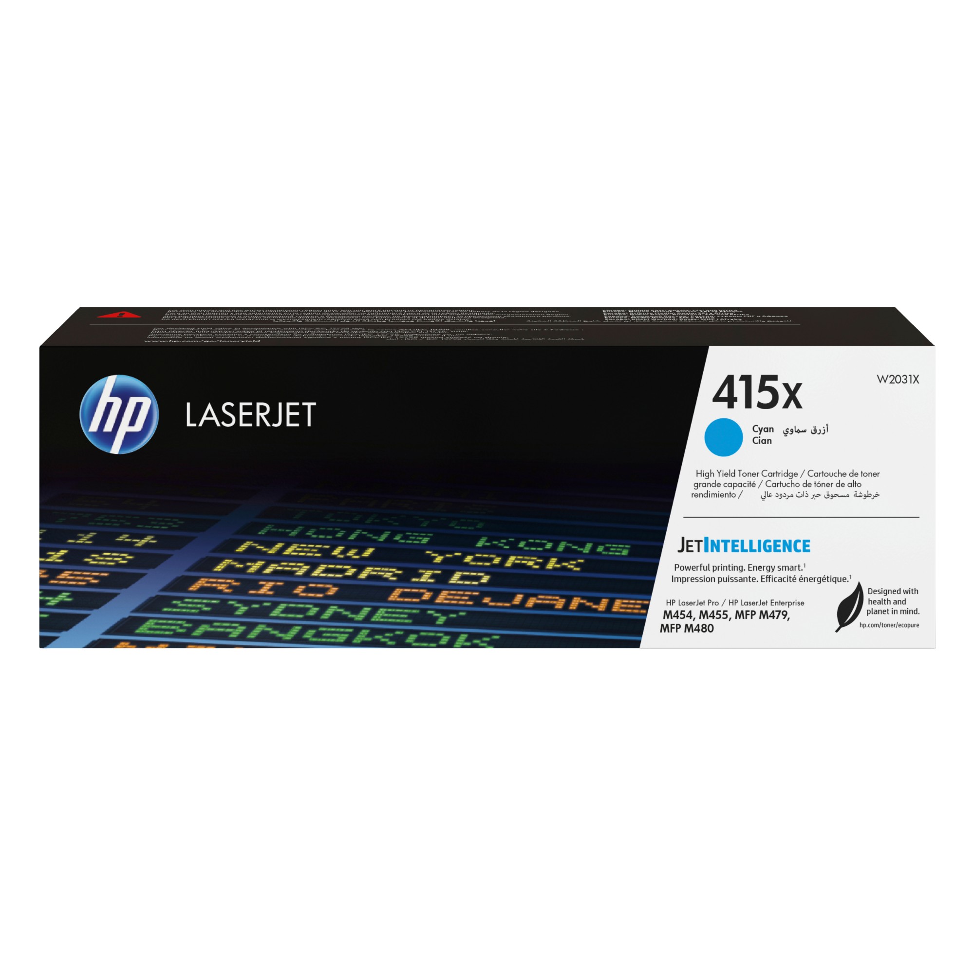 HP W2031X/415X Toner cartridge cyan, 6K pages ISO/IEC 19798 for HP E 45028/M 454