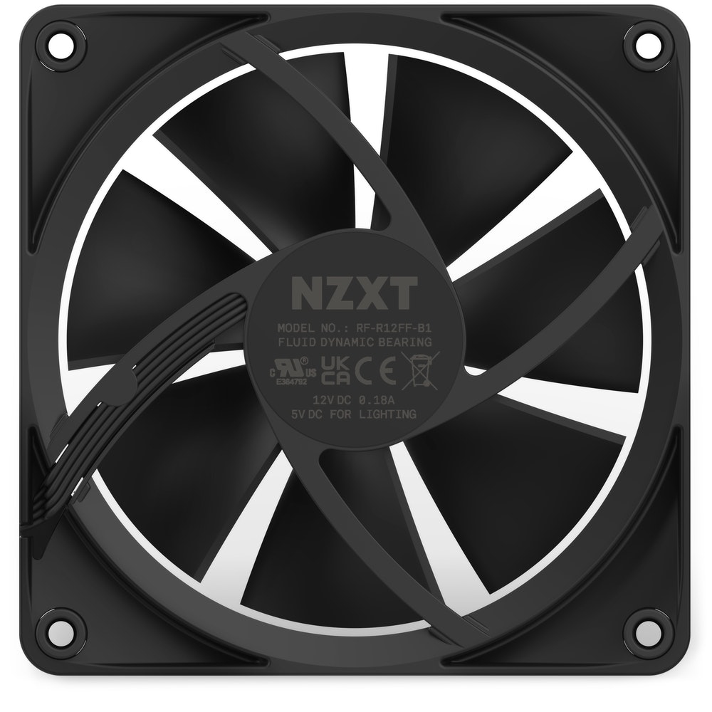 Image of NZXT F120 RGB Computer case Fan 12 cm Black 1 pc(s)