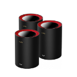 Cudy M3000 3-Pack Dual-band (2.4 GHz / 5 GHz) Wi-Fi 6 (802.11ax) Black, Red 1 Internal