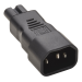 Tripp Lite P016-000 power plug adapter C14 C7 Black