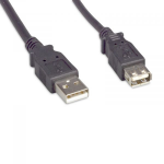 eNet Components USB2.0MAFA-10F USB cable USB 2.0 118.1" (3 m) USB A Black