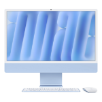 Apple iMac 24-inch with Retina 4.5K display: M4 chip with 10‑core CPU and 10‑core GPU, 16GB, 256GB SSD - Blue