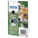 Epson Fox Singlepack Black T1281 DURABrite Ultra Ink