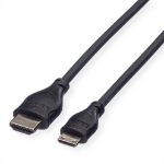 ROLINE HDMI High Speed Cable + Ethernet, A - C, M/M 2 m