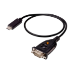 ATEN UC232C serial cable Black 0.45 m USB Type-C DB-9