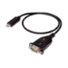 ATEN UC232C serial cable Black 0.45 m USB Type-C DB-9