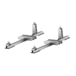 EcoFlow SPA Solar Panel Adjustable Mount Bracket Flat Roof (400W)