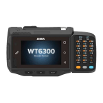 Zebra WT6300 PDA 8,13 cm (3.2") 800 x 480 Pixels Touchscreen 256 g Zwart