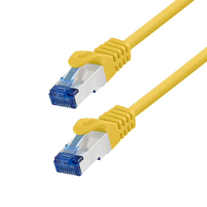 LogiLink Patch cable Cat.6A CCA S/FTP LSZH, yellow,  5,00 m, EconLine