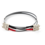 connektgear 1m Duplex Fibre Optic Multi-Mode Cable OM1 62.5/125 Micron SC to SC Grey 3-5 working days non cancellable non returnable