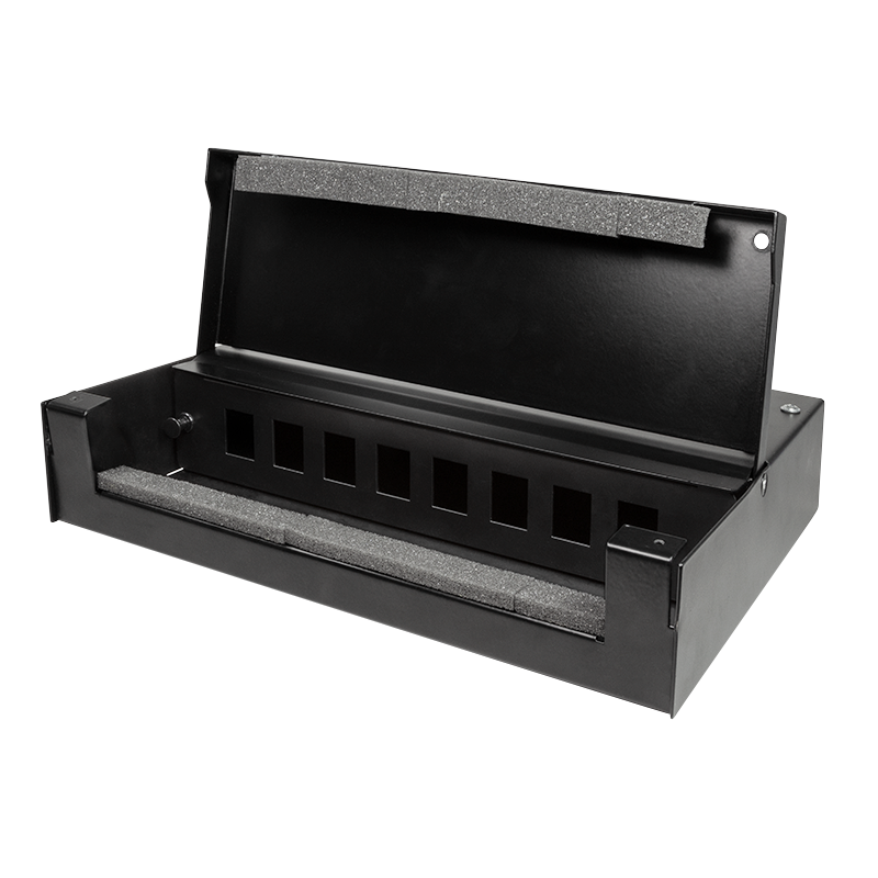 LogiLink Consolidation point box for 8 or 12 keystone modules, metal, black