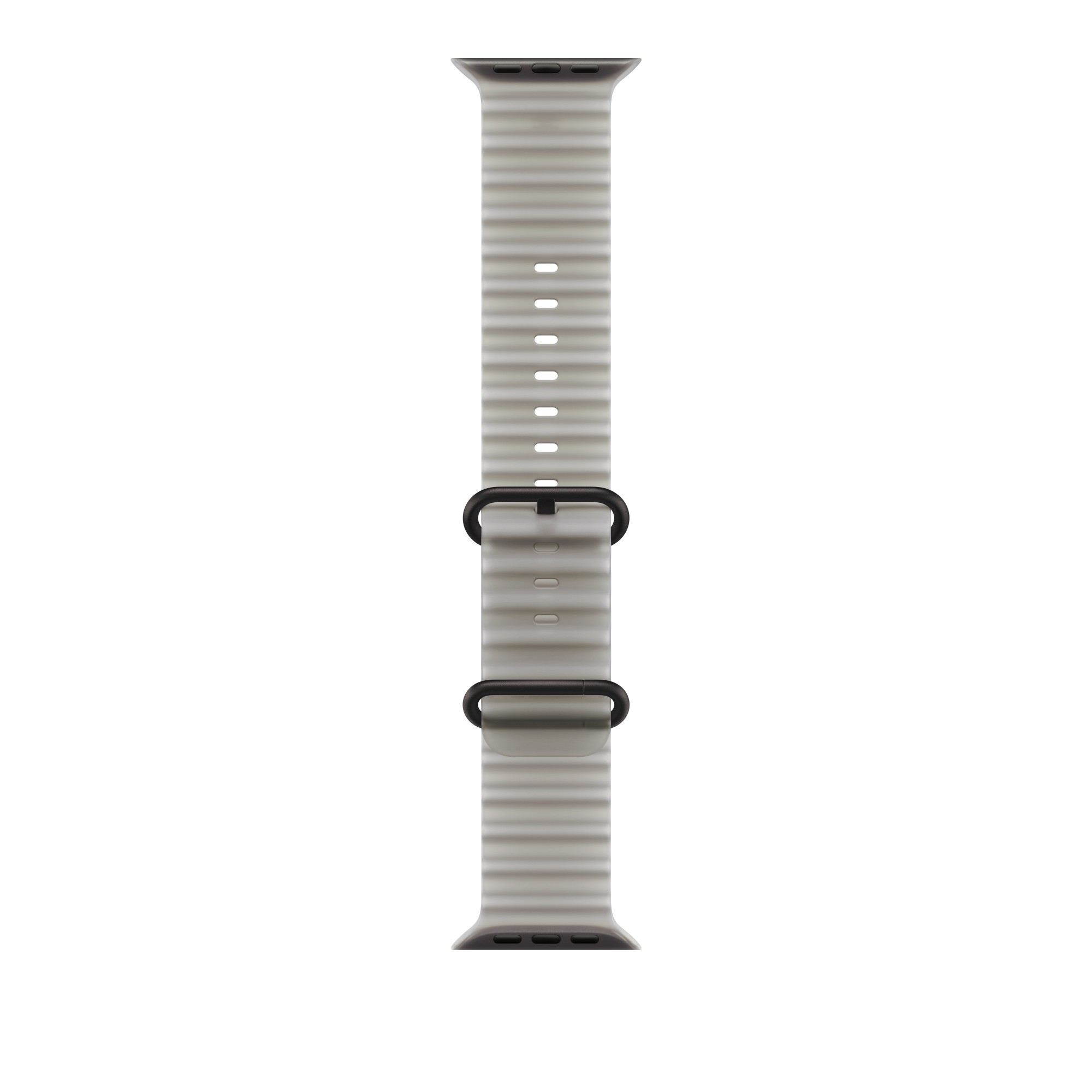 Apple 49mm Translucent Gray Ocean Band - Black Titanium Finish