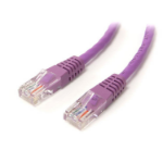 StarTech.com 15m Cat5e Purple Molded RJ45 UTP Cat 5e Patch Cable - 15 m Patch Cord