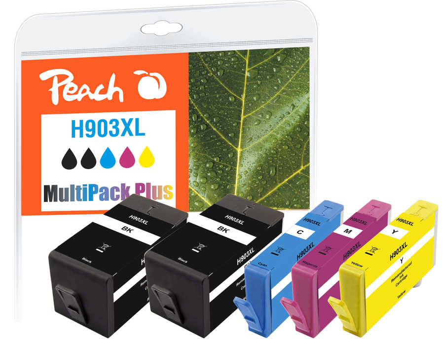 Peach PI300-865 ink cartridge 5 pc(s) Compatible High (XL) Yield Black, Cyan, Magenta, Yellow