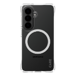 PanzerGlass CARE™ by ® Samba Case Transparent w. White Qi Samsung Galaxy S26