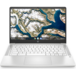 HP Chromebook 14a-na0007na 35.6 cm (14") Full HD Intel® Celeron® N4020 4 GB LPDDR4-SDRAM 64 GB eMMC Wi-Fi 5 (802.11ac) ChromeOS White