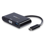 StarTech.com USB-C to VGA Multifunction Adapter with Power Delivery and USB-A Port