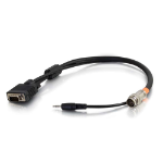 C2G 60048 video cable adapter 18" (0.457 m) VGA (D-Sub) + 3.5mm Black