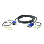 ATEN 2L-2502A VGA cable 2 m VGA (D-Sub) Black