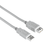 Hama 00200905 USB cable 1.5 m USB 2.0 USB A Grey