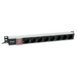 Equip 8-Outlet German Power Distribution Unit, Aluminum Shell, 3m