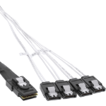InLine SAS Cable Mini SAS SFF8087 to 4x SATA direct OCR 0.75m