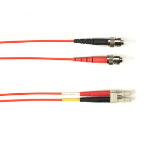Black Box ST-LC 2m InfiniBand/fibre optic cable 2x ST 2x LC OM1 Rood