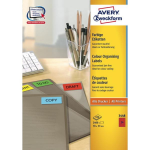 Avery Coloured Labels, Red, 70 x 37 mm