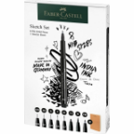 Faber-Castell 267102 fineliner Multi Black 8 pc(s)