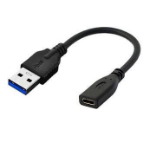 Microconnect USB3.0ACF02 USB cable 0.2 m USB 3.2 Gen 1 (3.1 Gen 1) USB A USB C Black