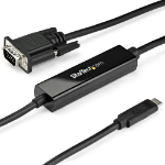 StarTech.com CDP2VGAMM1MB video cable adapter 39.4" (1 m) USB Type-C VGA (D-Sub) Black