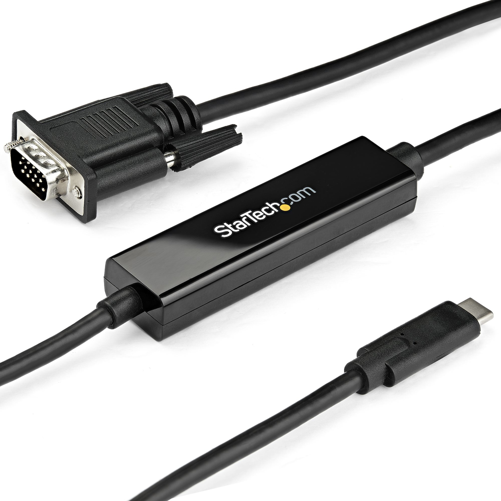 Image of StarTech.com 3ft/1m USB C to VGA Cable - 1920x1200/1080p USB Type...