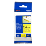 Brother TZE-S651 DirectLabel black on yellow extra strong Laminat 24mm x 8m for Brother P-Touch TZ 3.5-24mm/HSE/36mm/6-24mm/6-36mm
