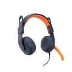 Logitech 981-001362 headphones/headset Wired Head-band Education USB Type-A Blue, Orange
