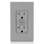 Leviton GFTR2-GY socket-outlet NEMA 5-20R Gray